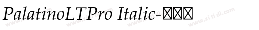 PalatinoLTPro Italic字体转换